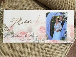 CARTE ROSE GOLD ROMANTIQUE
