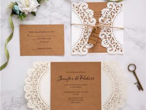 FAIRE-PART DE MARIAGE VINTAGE TRÈS ÉLÉGANT