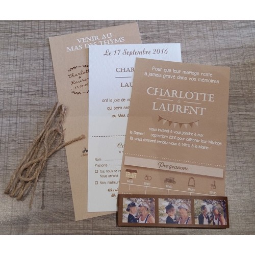 FAIRE-PART VINTAGE CHIC – Image 2