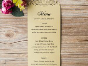 MENU CISELÉ ARABESQUE