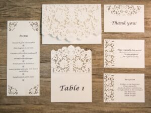 MENU CISELÉ ROMANTIQUE
