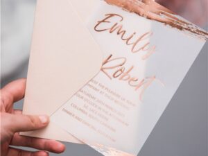 FAIRE-PART DORURE À CHAUD