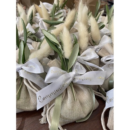 POCHON EN LIN DÉCORÉ – Image 3